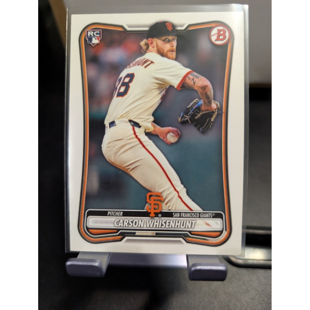 2024 Bowman Carson Whisenhunt RC #16 San Francisco Giants Pitcher Rookie Card